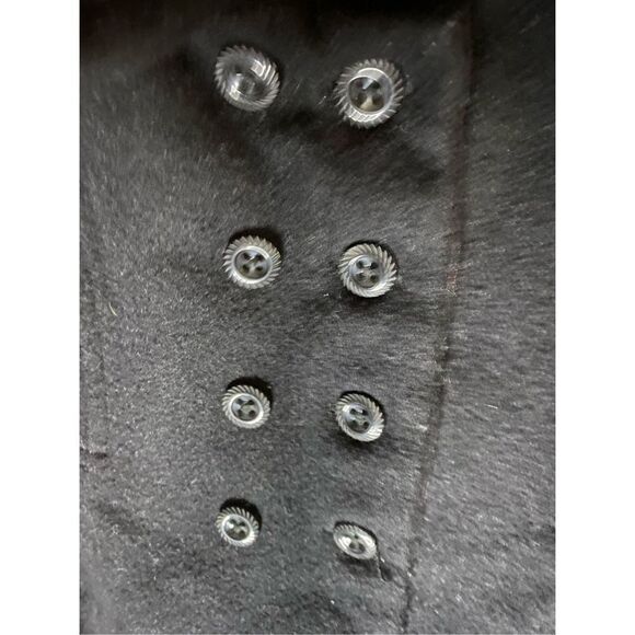 Gymboree baby girl, black wool blend pea coat size 12/18 months  - Picture 4 of 5